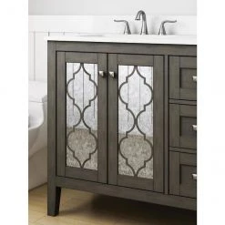 Meuble-lavabo Everdene de Allen + Roth gris et blanc 36 po -ALLEN + ROTH Soldes Boutique 46525016e L