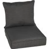Coussin de chaise Allen + Roth à assise profonde de 46 po x 25 po x 6 po, gris