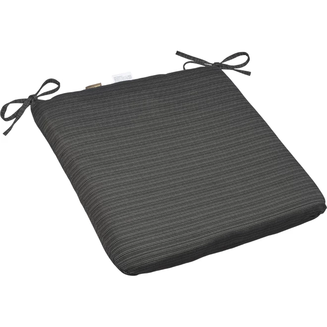 Coussin de siège de patio Allen + Roth en oléfine de haute qualité, 18 po x 19 po x 2,5 po, anthracite 1 Coussin de siège de patio Allen + Roth en oléfine de haute qualité, 18 po x 19 po x 2,5 po, anthracite