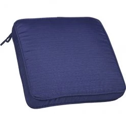 Coussin de siège de patio Blueprint Allen + Roth en oléfine de haute qualité, 20 po x 20 po x 5 po, bleu