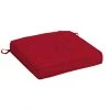 Coussin de siège Allen + Roth, polyester, 20 po x 20 po, rouge