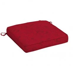 Coussin de siège Allen + Roth, polyester, 20 po x 20 po, rouge