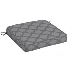Coussin de siège Allen + Roth, polyester, 20 po x 20 po, gris