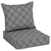 ALLEN + ROTH Coussin de chaise, Allen+Roth, polyester, 46'', gris