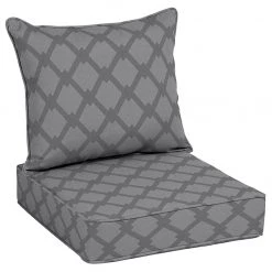 ALLEN + ROTH Coussin de chaise, Allen+Roth, polyester, 46'', gris
