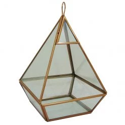 ALLEN + ROTH Terrarium en verre « City Oasis », 12" X 7,5" X 7,5", or