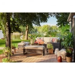 Lanterne Allen + Roth en jute naturel, verre clair et or 8 Lanterne Allen + Roth en jute naturel, verre clair et or -ALLEN + ROTH Soldes Boutique 48215012d L