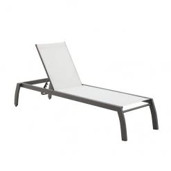 Chaises longue Allen + Roth Westmore à corps en acier, ensemble de 2