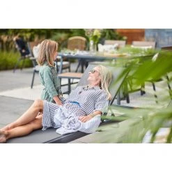 Chaise longue Allen + Roth Westmore grise en acier et en textile -ALLEN + ROTH Soldes Boutique 48655133e L