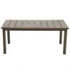 Table basse pour patio Positano Allen + Roth, 23,03 po x 17,52 po x 41,14, brun