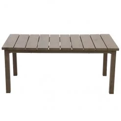 Table basse pour patio Positano Allen + Roth, 23,03 po x 17,52 po x 41,14, brun