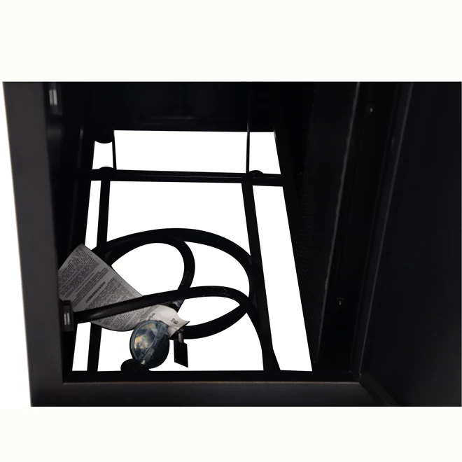 Foyer extérieur au gaz par Allen + Roth, 40 000 BTU, acier, noir 4 Foyer extérieur au gaz par Allen + Roth, 40 000 BTU, acier, noir – Image 4