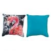 Coussin extérieur flamant Allen + Roth, 18-in x 18-in, imprimé