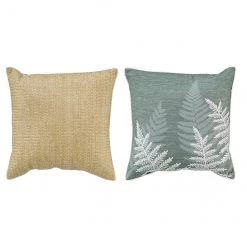 Coussin extérieur fougère Allen + Roth, 18 po x 18 po, imprimé