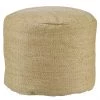 ALLEN + ROTH Pouf Allan + Roth, 18 po x 14 po, polyester, faux jute
