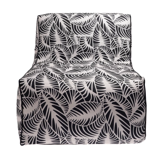 Fauteuil gonflable allen + roth pour patio, polyester, feuilles, noir et blanc 1 Fauteuil gonflable allen + roth pour patio, polyester, feuilles, noir et blanc