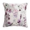 Coussin extérieur Allen + Roth à motif fleuri, 18 po x 18 po, polyester, rose