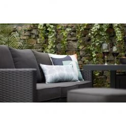 Coussin Allen + Roth en polyester de 12 po x 20 po à motifs ondulés -ALLEN + ROTH Soldes Boutique 49235136e L