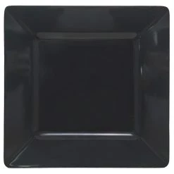 Assiette à diner carrée, Allen + Roth, noir