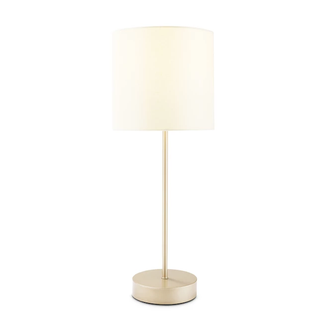 Lampes de table allen + roth, 22 po, métal et lin, or et beige, ensemble de 2 2 Lampes de table allen + roth, 22 po, métal et lin, or et beige, ensemble de 2 – Image 2