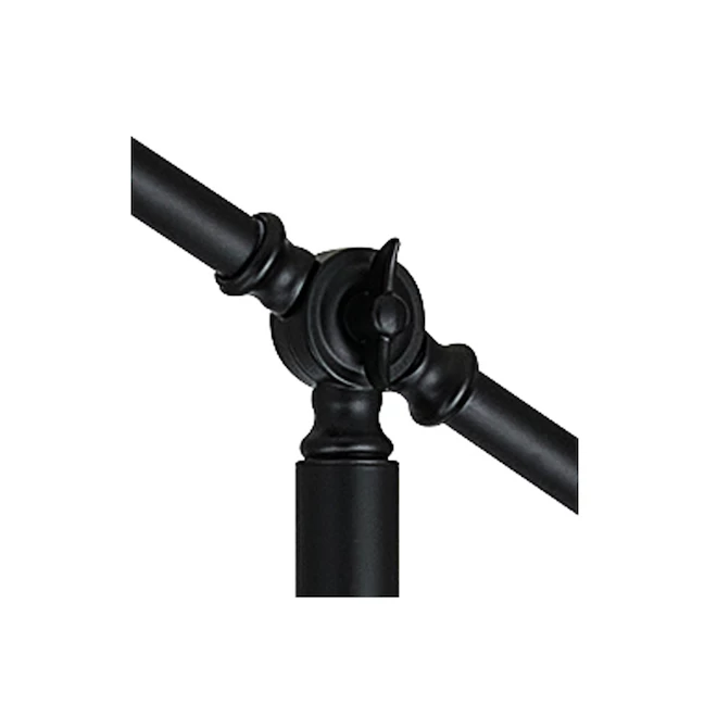 Lampe sur pied allen + roth avec bras articulé, 60 po, métal et lin, noir 5 Lampe sur pied allen + roth avec bras articulé, 60 po, métal et lin, noir – Image 5