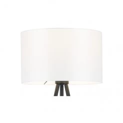 Lampe sur trépied allen + roth style rétro, 61,5 po, métal, noir et blanc -ALLEN + ROTH Soldes Boutique 63745011c L