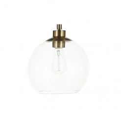 Lampe sur pied allen + roth style rétro, 59,5 po, métal/verre, laiton antique -ALLEN + ROTH Soldes Boutique 63745021c L