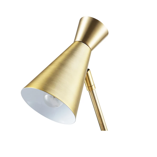 ALLEN + ROTH Lampe de bureau Catalina Industriel laiton antique 19,75 po 3 ALLEN + ROTH Lampe de bureau Catalina Industriel laiton antique 19,75 po – Image 3